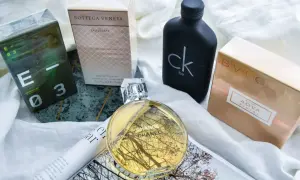 En samling av parfymer, inklusive Chanel Chance, Bottega Veneta Eau Légère, Escentric Molecules 03 och Bvlgari Aqva Divina. En klassisk chypre parfym kan finnas bland dessa.
